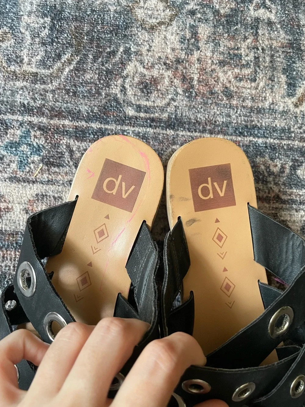 🐾Dolce vita woven slides🐾